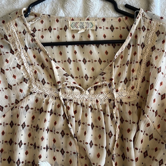 PINK ROSE Flowy Summer Top - Picture 7 of 7